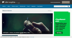 Desktop Screenshot of librosophia.com