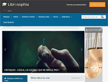 Tablet Screenshot of librosophia.com